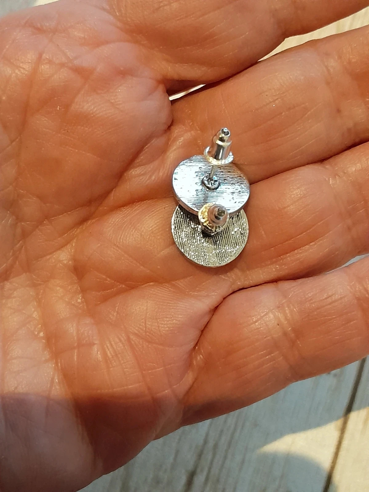 Oorbel voor heren, Viking-stijl, verouderd zilver – photo 4